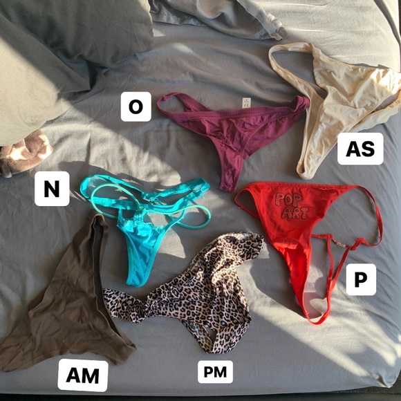 Adore Me Victoria’s Secret Vintage Pop Art German Nylon Underwear G-String Thong - Picture 5 of 16